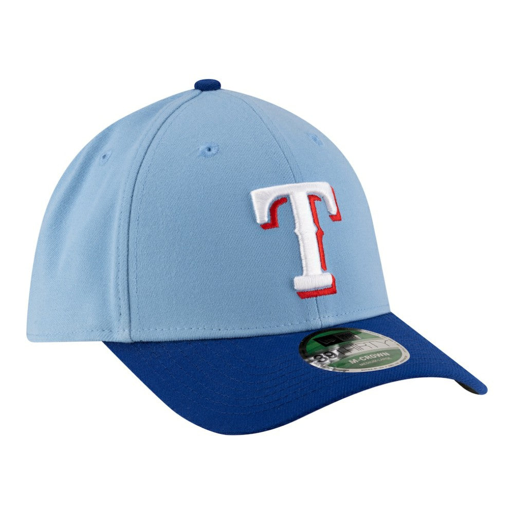 Light Blue Texas Rangers New Era Player Replica 39THIRTY M-Crown Flex Hat