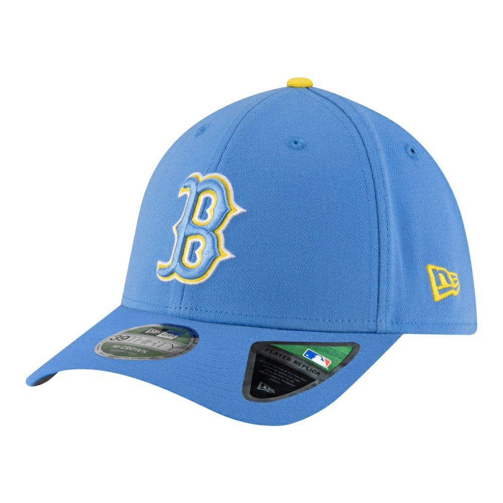Light Blue Boston Red Sox New Era Player Replica 39THIRTY M-Crown Flex Hat