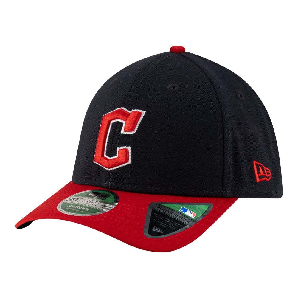Navy Cleveland Guardians New Era Player Replica 39THIRTY M-Crown Flex Hat