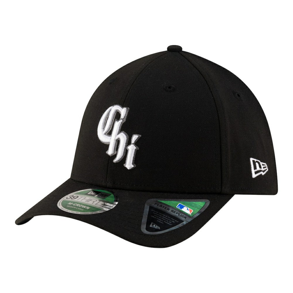 Black Chicago White Sox New Era Alternate Player Replica 39THIRTY M-Crown Flex Hat