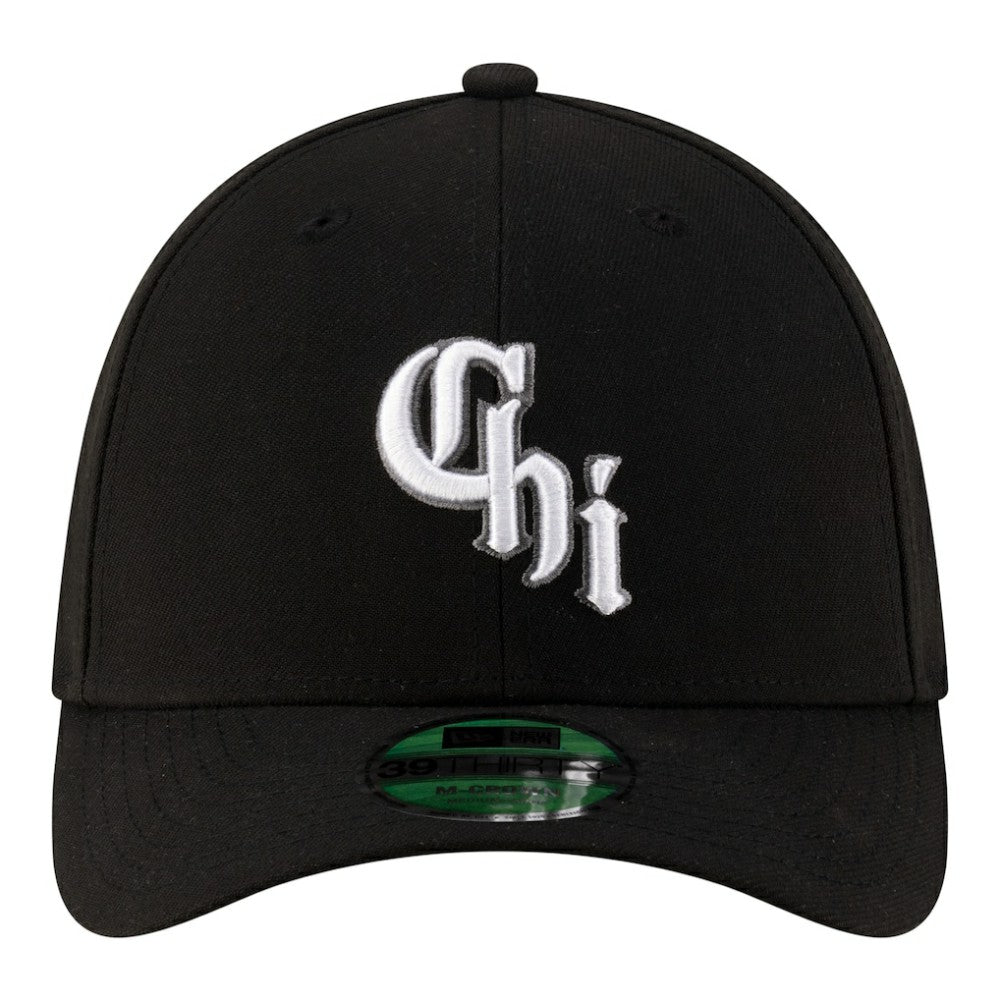 Black Chicago White Sox New Era Alternate Player Replica 39THIRTY M-Crown Flex Hat