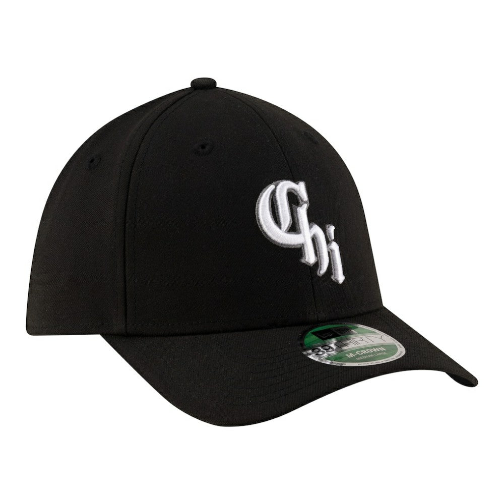 Black Chicago White Sox New Era Alternate Player Replica 39THIRTY M-Crown Flex Hat