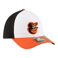 White/Orange Baltimore Orioles New Era Player Replica 39THIRTY M-Crown Flex Hat