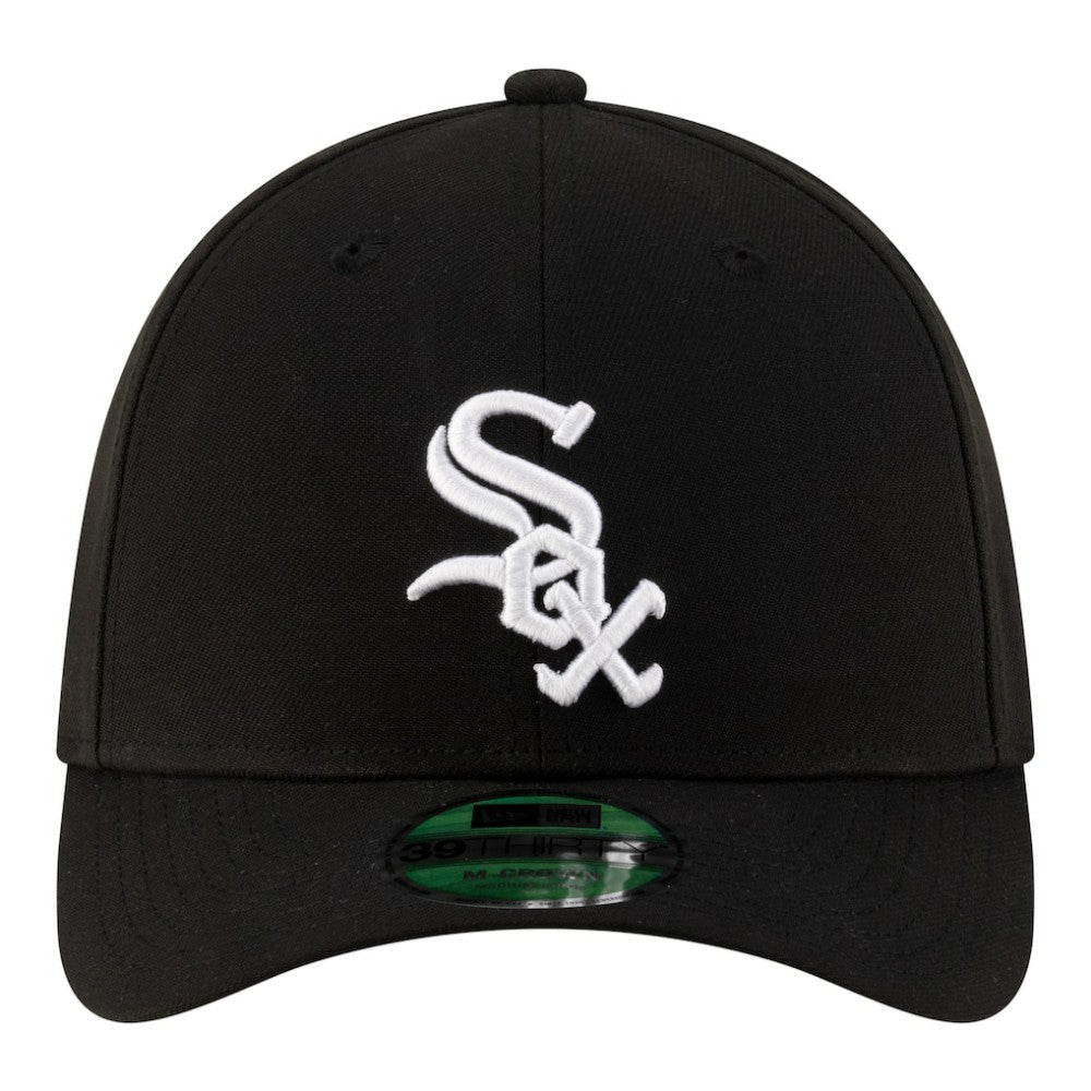 Black Chicago White Sox New Era Player Replica 39THIRTY M-Crown Flex Hat