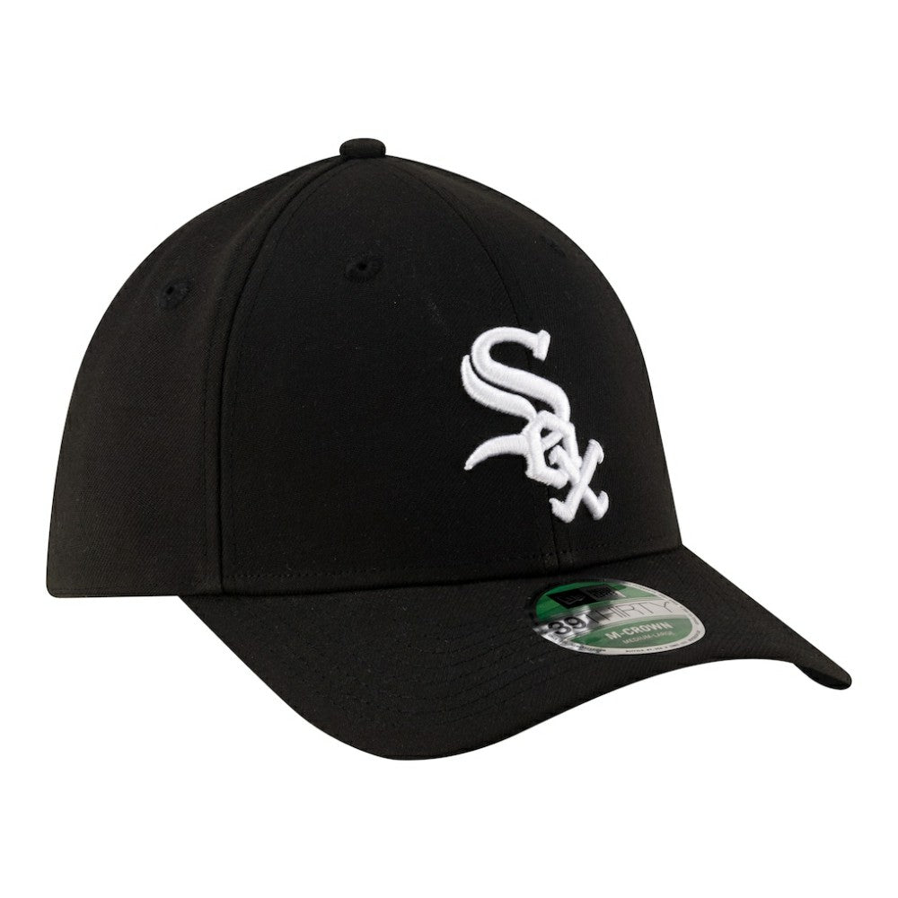 Black Chicago White Sox New Era Player Replica 39THIRTY M-Crown Flex Hat