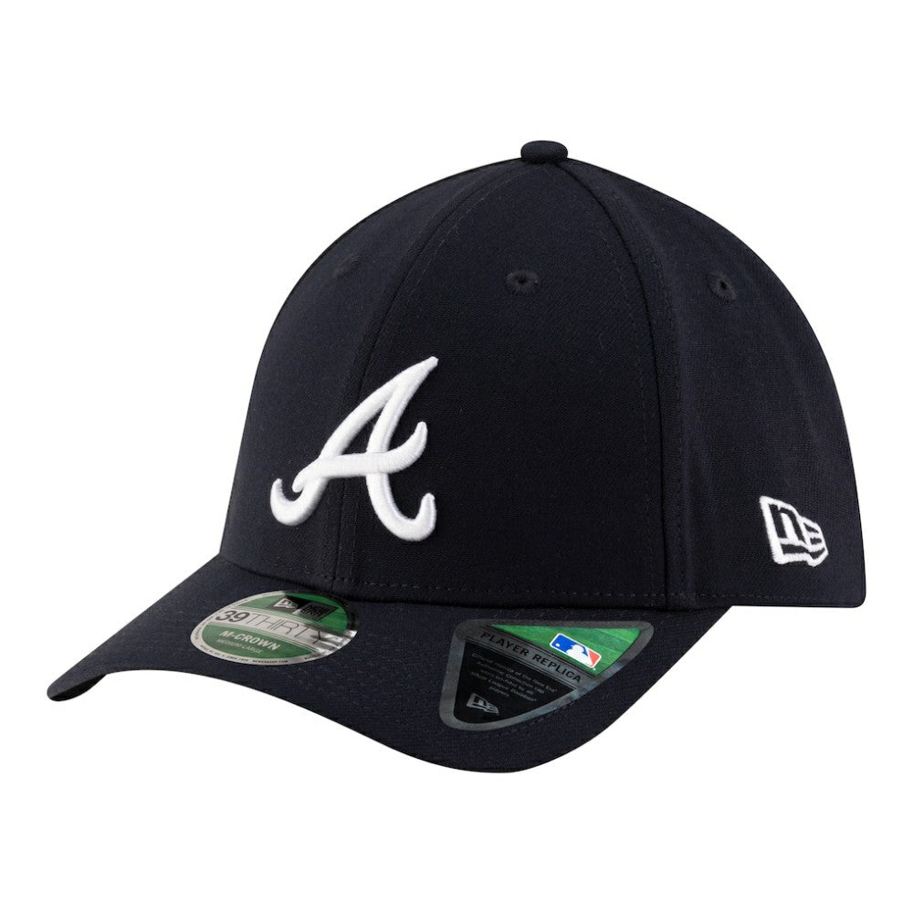 Navy Atlanta Braves New Era Player Replica 39THIRTY M-Crown Flex Hat