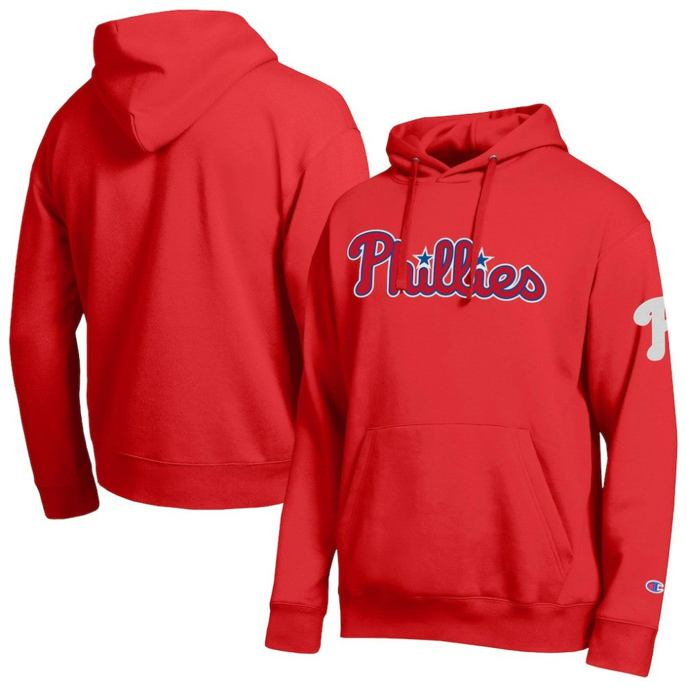 Red Philadelphia Phillies Champion All Star Wordmark Hoodie