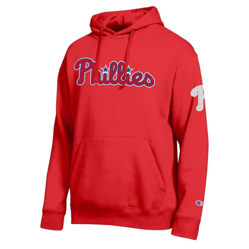 Red Philadelphia Phillies Champion All Star Wordmark Hoodie