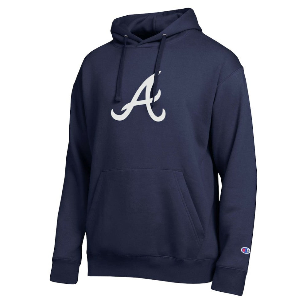 Navy Atlanta Braves Champion All Star Embroidered Logo Hoodie