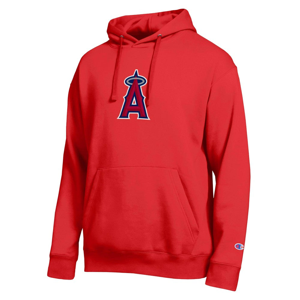 Red Los Angeles Angels Champion All Star Embroidered Logo Hoodie