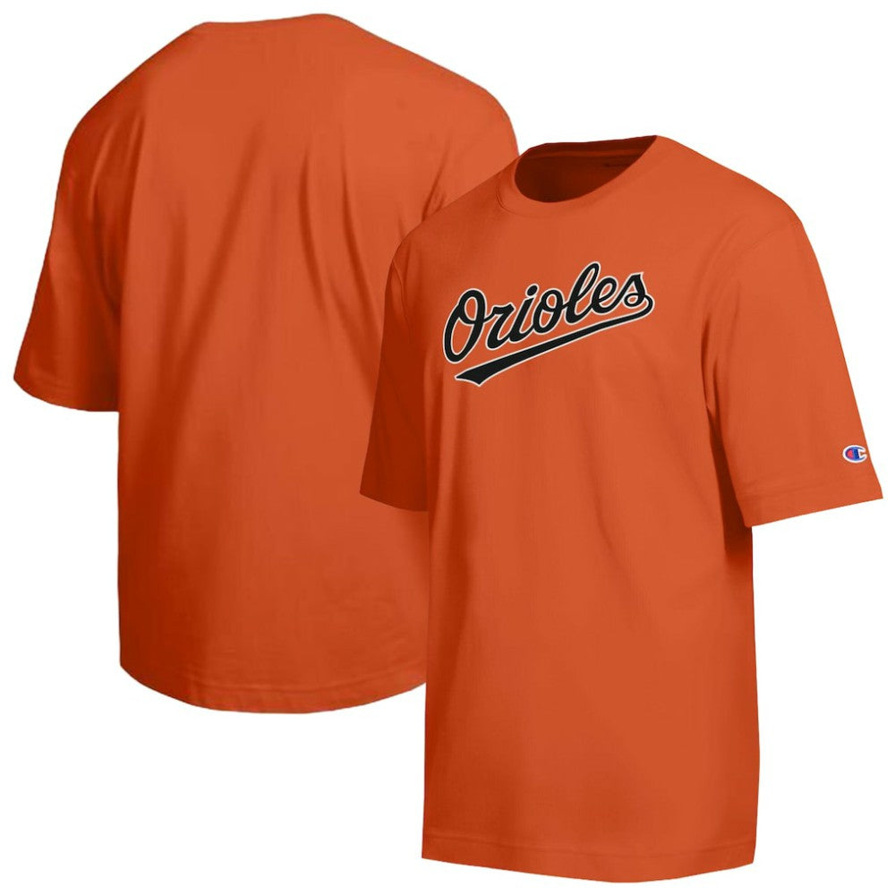Orange Baltimore Orioles Champion All Star Chenille Wordmark T-Shirt