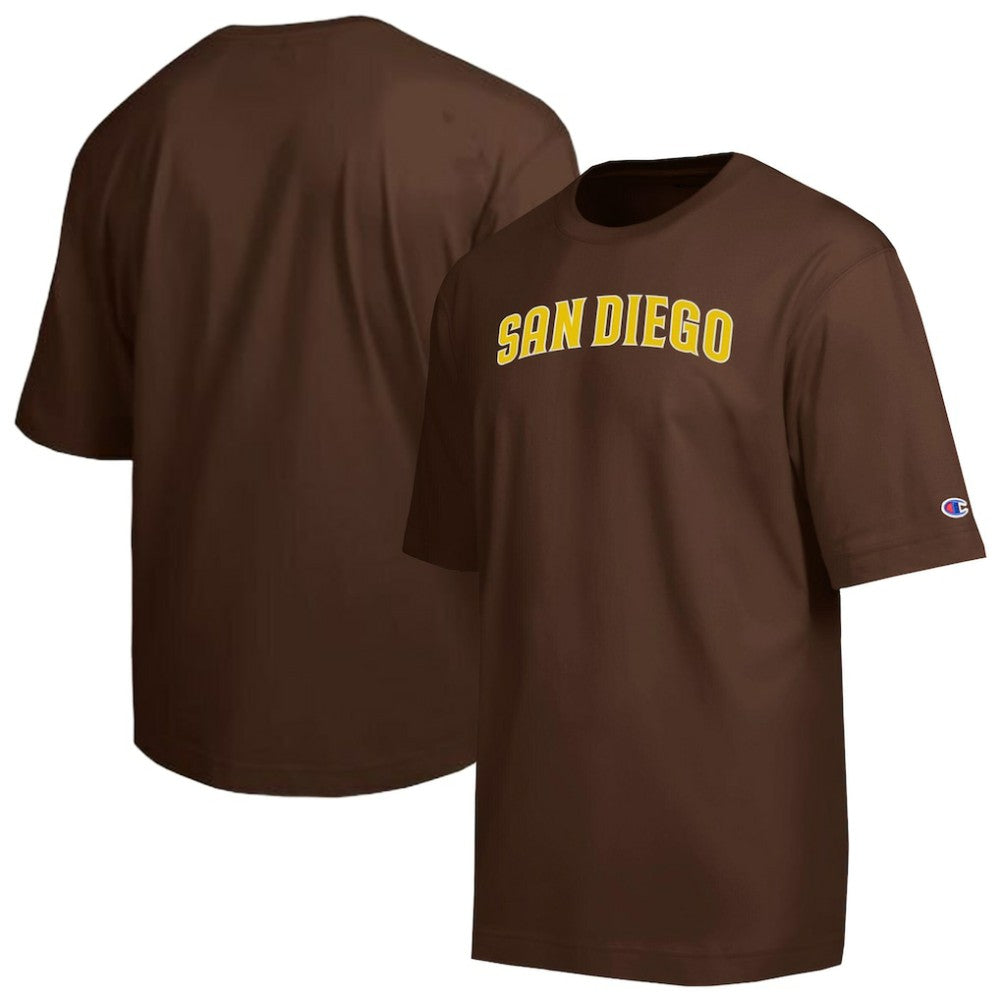 Brown San Diego Padres Champion All Star Chenille Wordmark T-Shirt