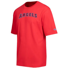 Red Los Angeles Angels Champion All Star Chenille Wordmark T-Shirt