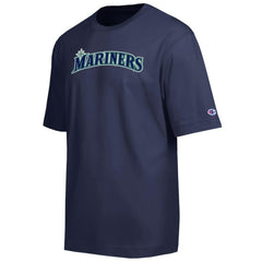 Navy Seattle Mariners Champion All Star Chenille Wordmark T-Shirt