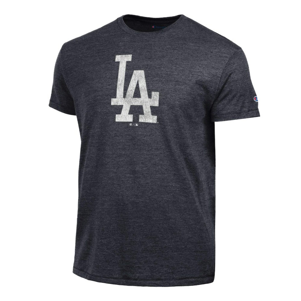 Heather Black Los Angeles Dodgers Champion Tri-Blend T-Shirt
