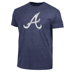 Navy Atlanta Braves Champion Tri-Blend T-Shirt