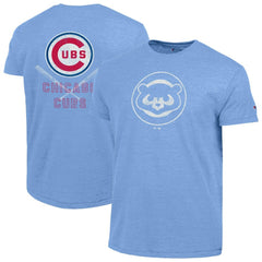 Light Blue Chicago Cubs Champion Tri-Blend T-Shirt