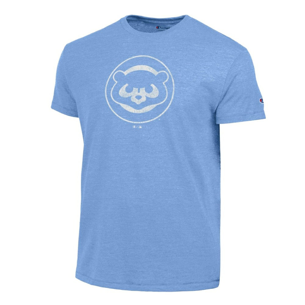 Light Blue Chicago Cubs Champion Tri-Blend T-Shirt