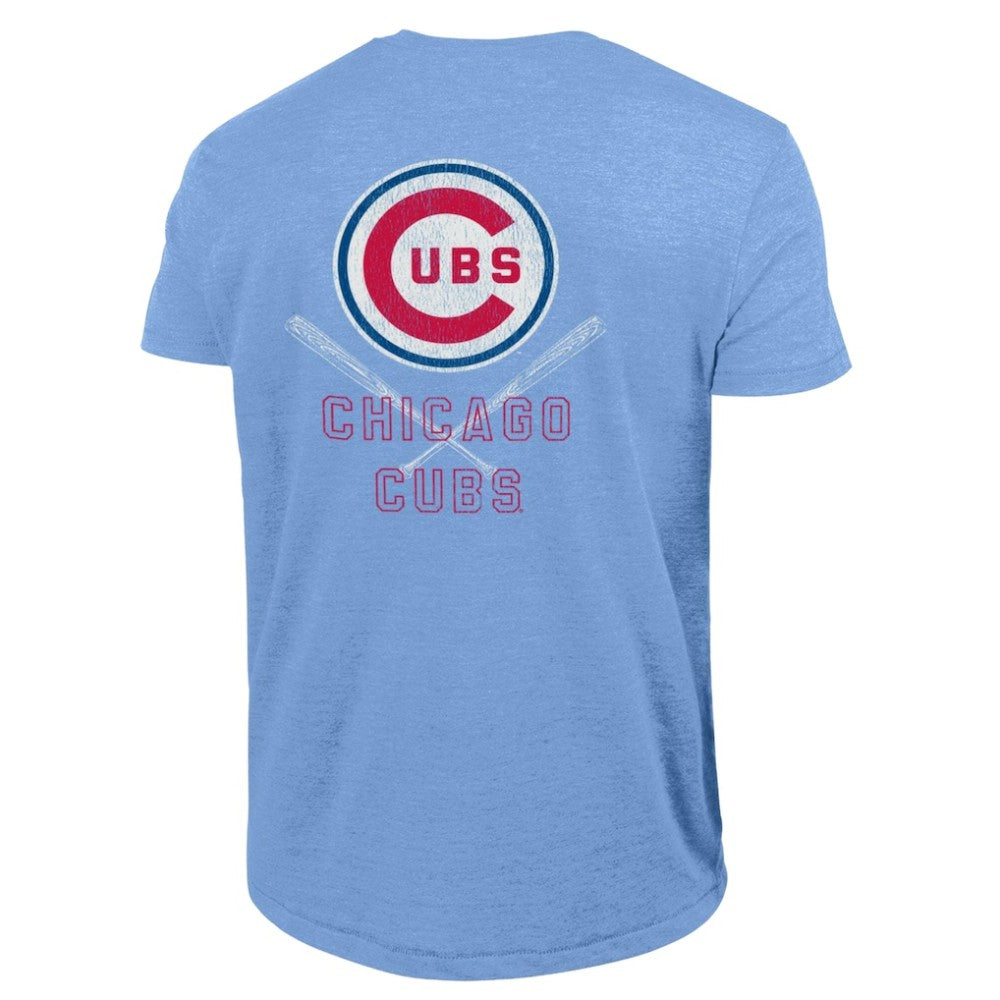Light Blue Chicago Cubs Champion Tri-Blend T-Shirt