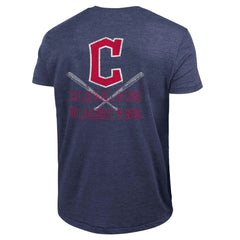 Navy Cleveland Guardians Champion Tri-Blend T-Shirt