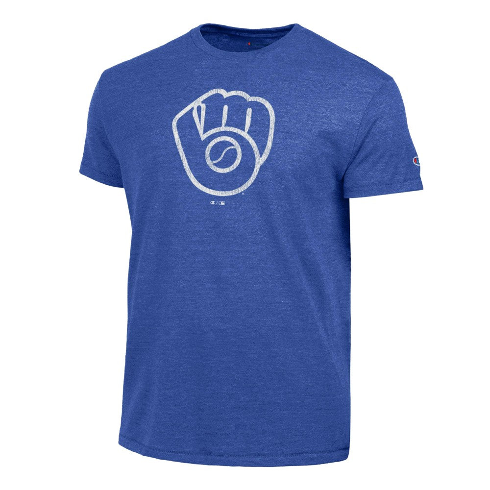 Heather Royal Milwaukee Brewers Champion Tri-Blend T-Shirt