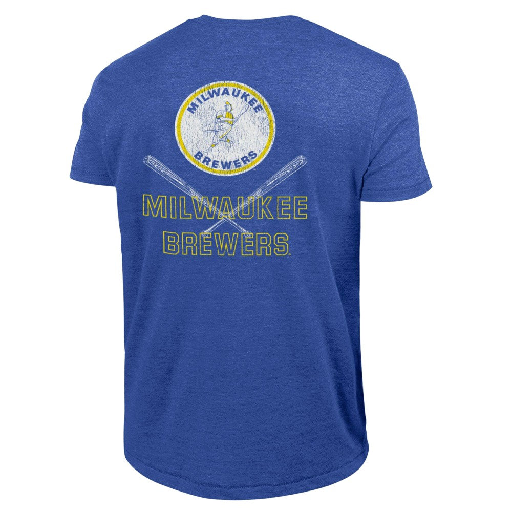 Heather Royal Milwaukee Brewers Champion Tri-Blend T-Shirt