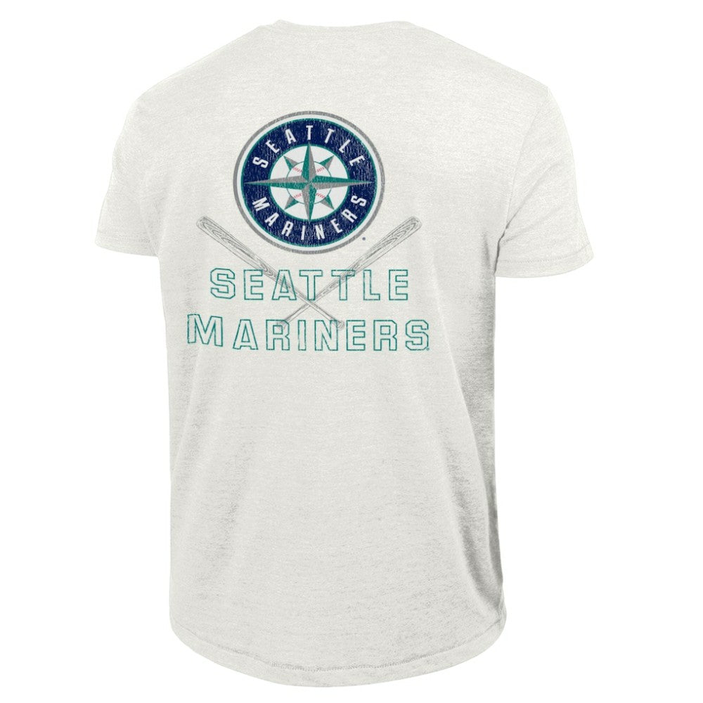 Heather White Seattle Mariners Champion Tri-Blend T-Shirt