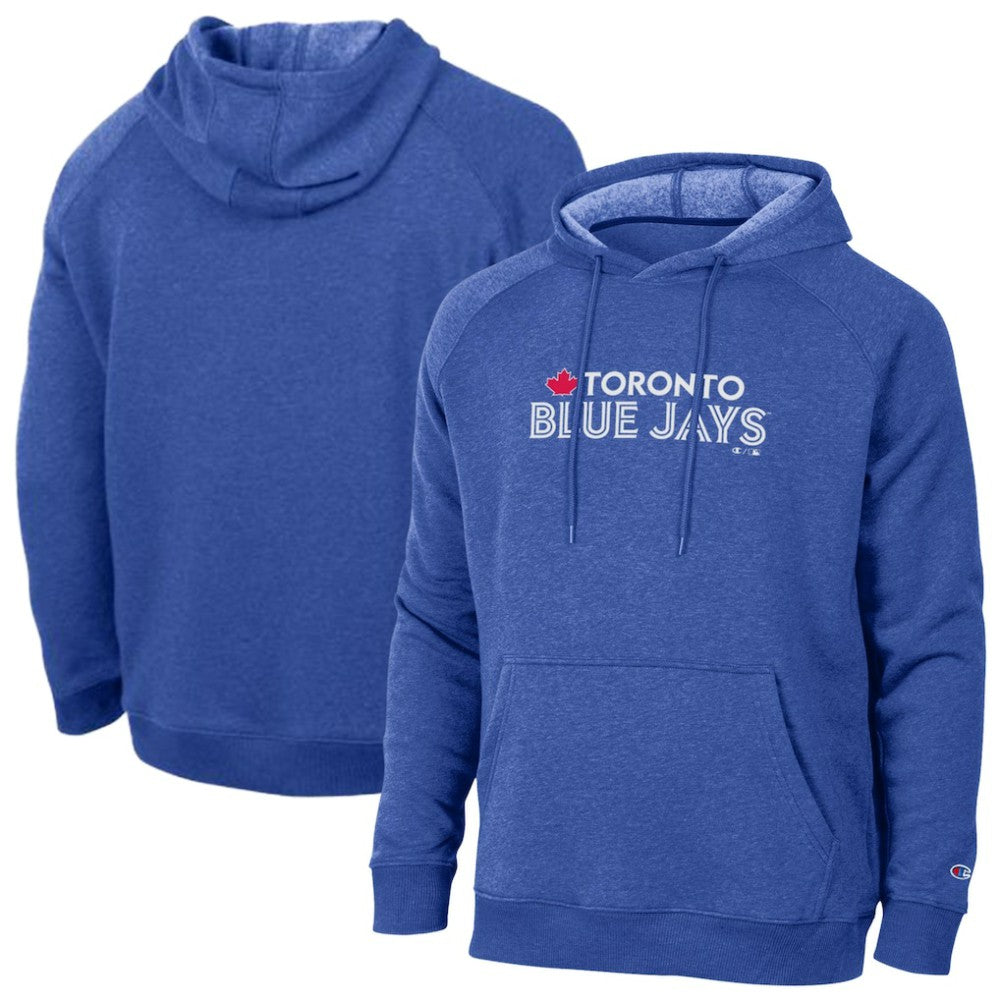 Royal Toronto Blue Jays Champion Triumph Tri-Blend Raglan Hoodie