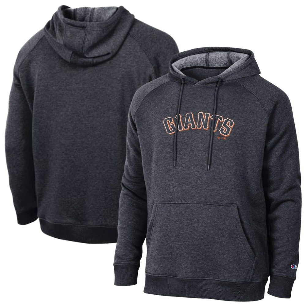 Black San Francisco Giants Champion Triumph Tri-Blend Raglan Hoodie