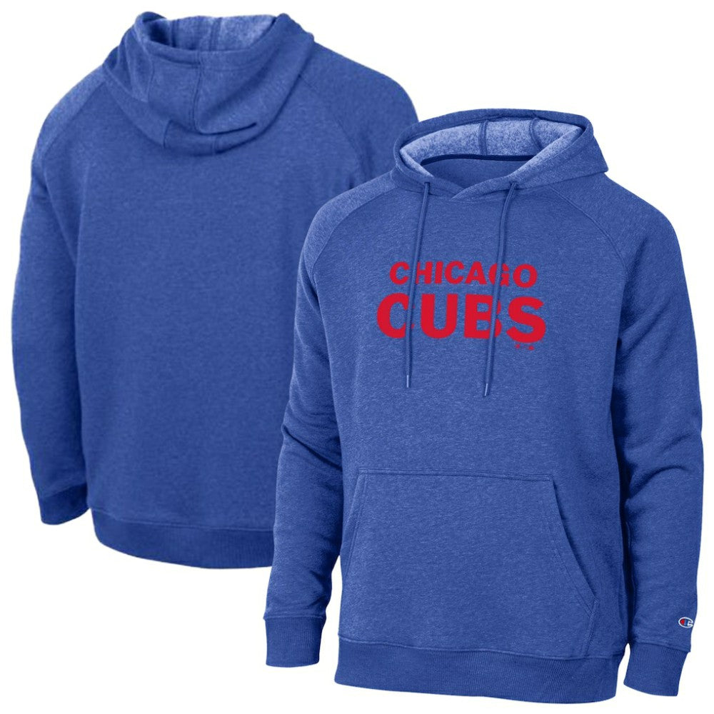 Royal Chicago Cubs Champion Triumph Tri-Blend Raglan Hoodie