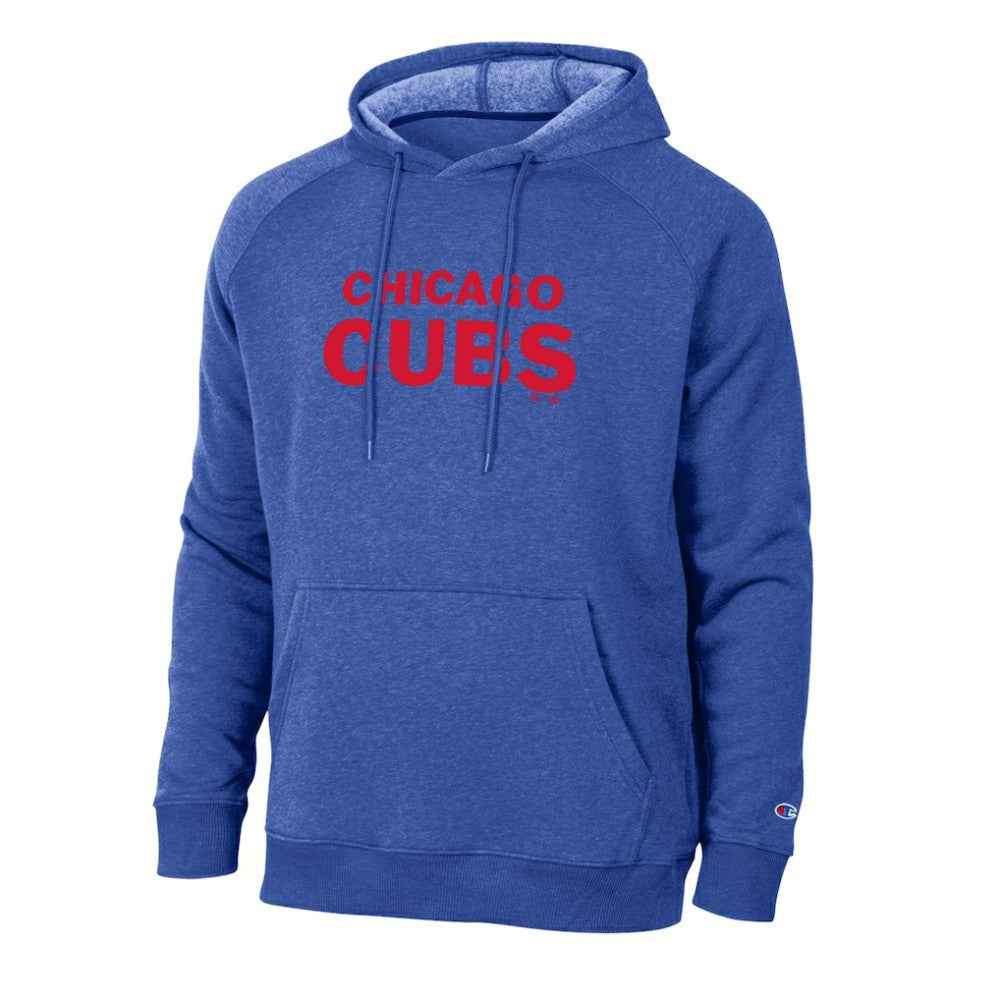 Royal Chicago Cubs Champion Triumph Tri-Blend Raglan Hoodie