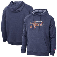 Navy Detroit Tigers Champion Triumph Tri-Blend Raglan Hoodie