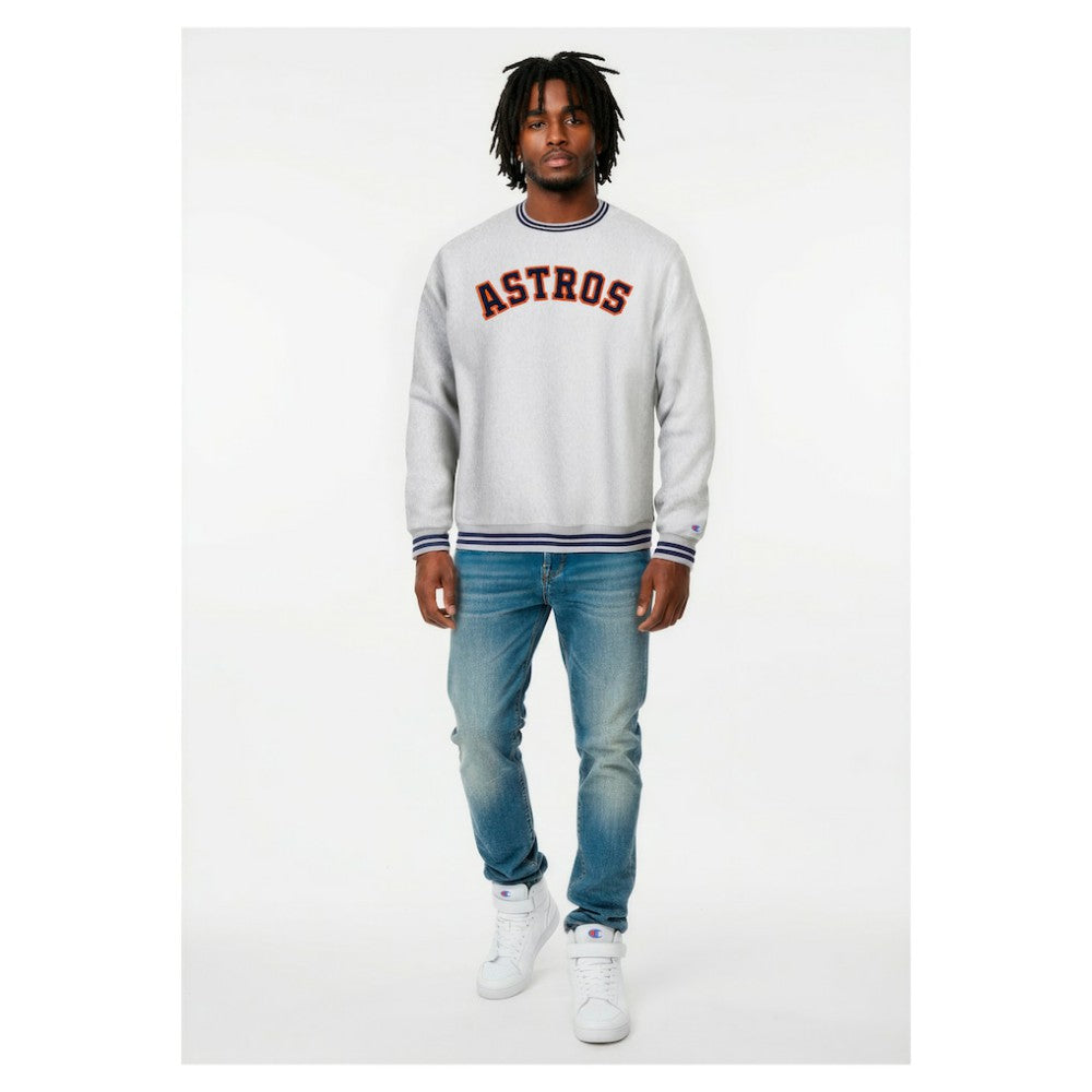 Heather Gray Houston Astros Champion Reverse Weave Sweatshirt