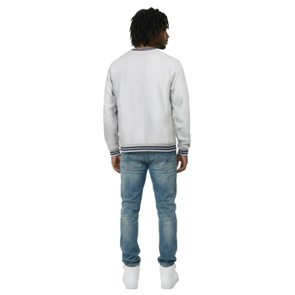 Heather Gray Atlanta Braves Champion Reverse Weave Sweatshirt