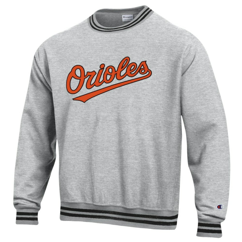 Heather Gray Baltimore Orioles Champion Reverse Weave Sweatshirt