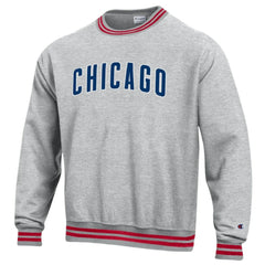 Heather Gray Chicago Cubs Champion Reverse Weave Sweatshirt