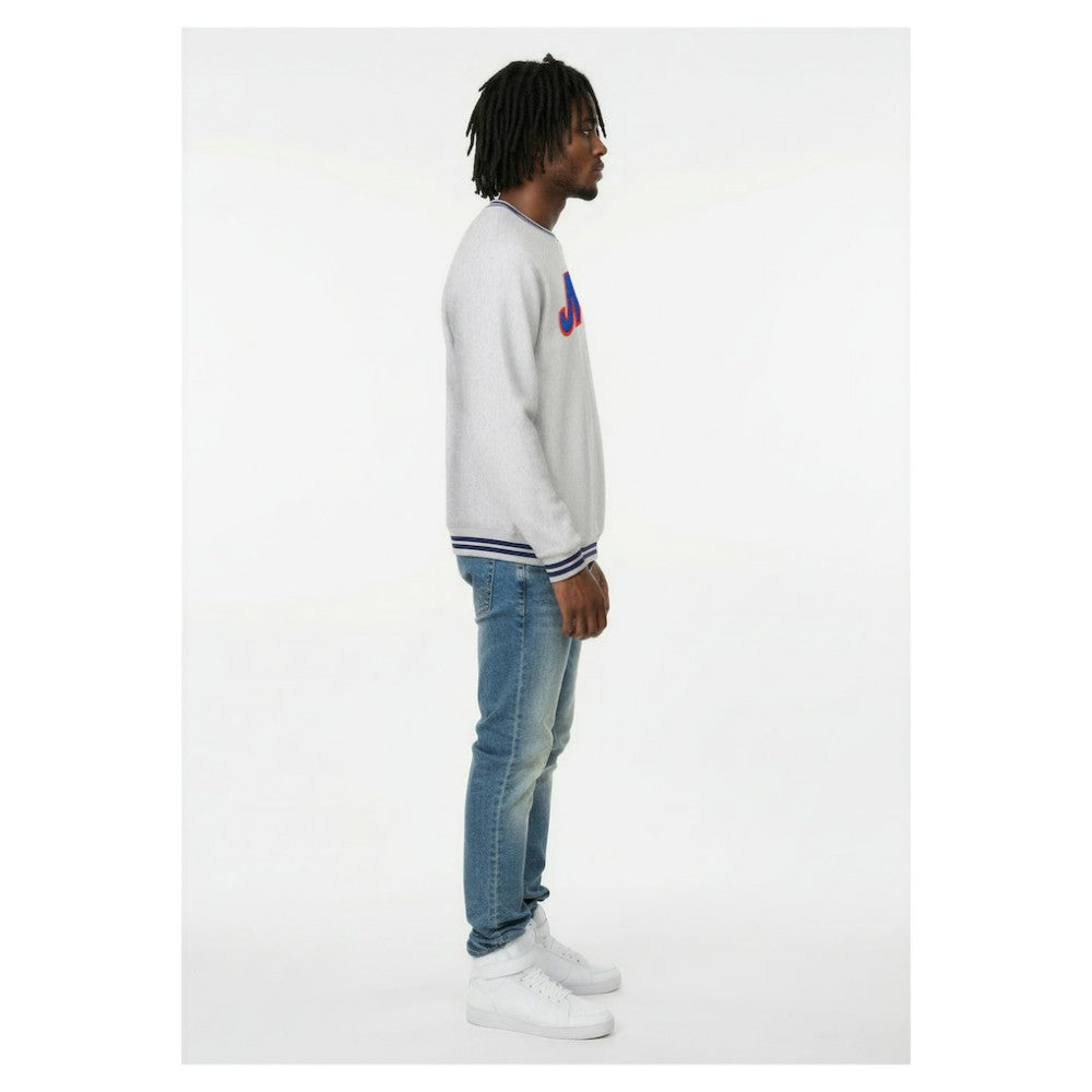Heather Gray New York Mets Champion Reverse Weave Sweatshirt