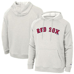 Heathered Core Ultra Light Grey Boston Red Sox Champion Triumph Tri-Blend Raglan Hoodie