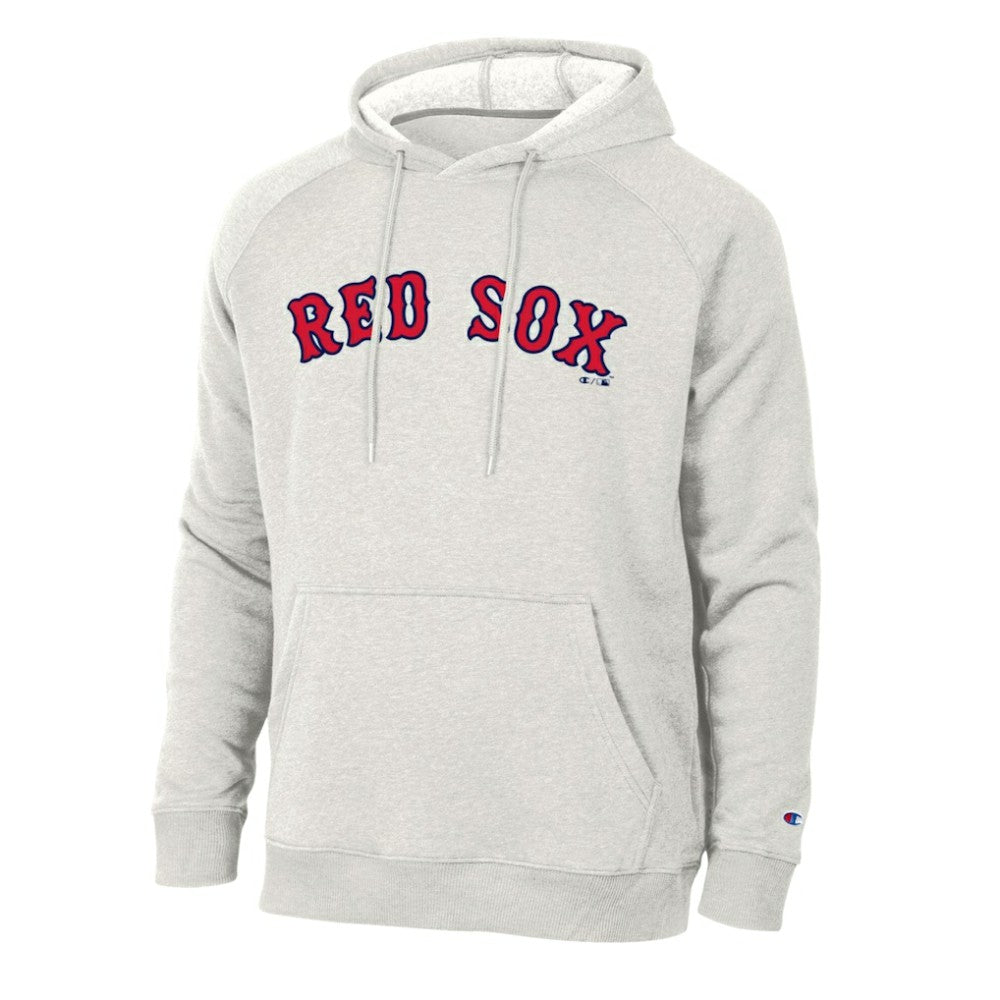Heathered Core Ultra Light Grey Boston Red Sox Champion Triumph Tri-Blend Raglan Hoodie