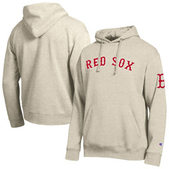 Oatmeal Boston Red Sox Champion All Star Chenille Patch Hoodie