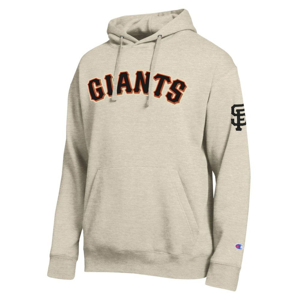 Oatmeal San Francisco Giants Champion All Star Chenille Patch Hoodie