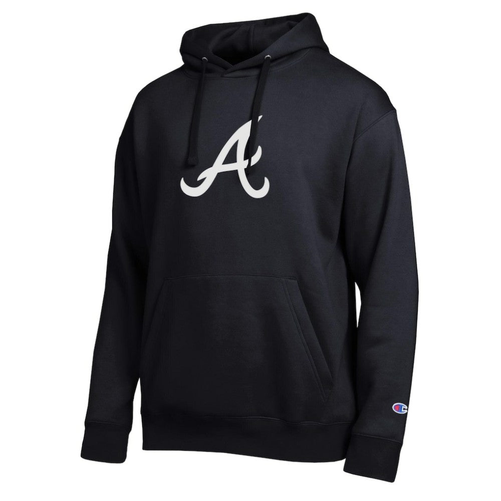 Black Atlanta Braves Champion All Star Embroidered Logo Hoodie