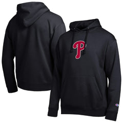 Black Philadelphia Phillies Champion All Star Embroidered Logo Hoodie