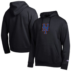 Black New York Mets Champion All Star Embroidered Logo Hoodie