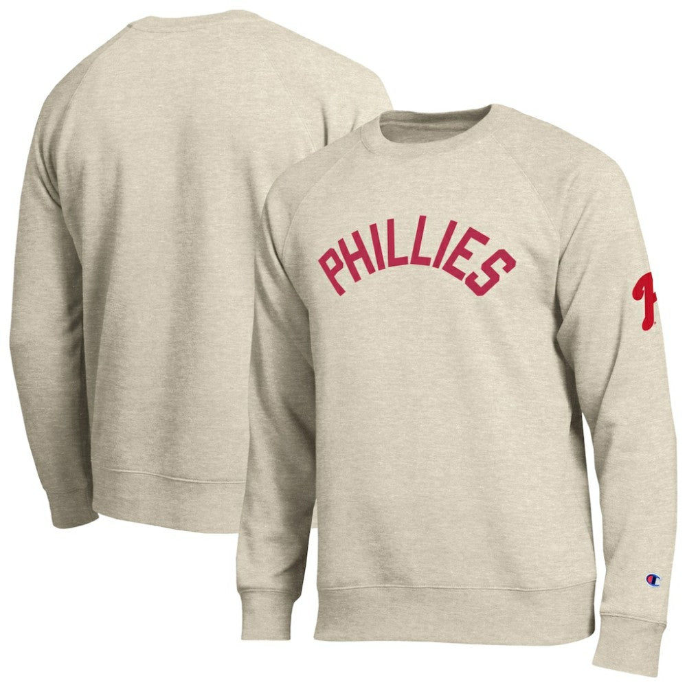 Oatmeal Philadelphia Phillies Champion All-Star Soft Felt Sweatshirt