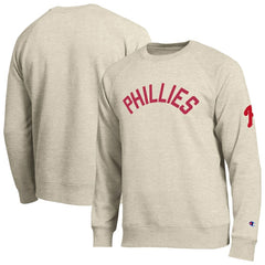 Oatmeal Philadelphia Phillies Champion All-Star Soft Felt Sweatshirt