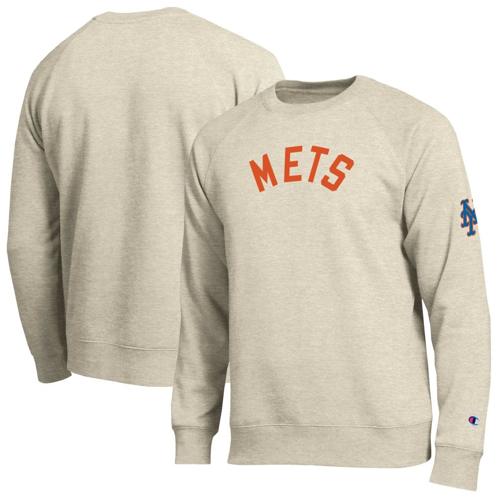 Oatmeal New York Mets Champion All-Star Soft Felt Sweatshirt