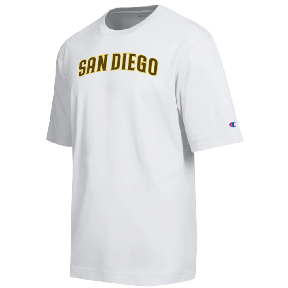 White San Diego Padres Champion All Star Arched Chenille Wordmark T-Shirt