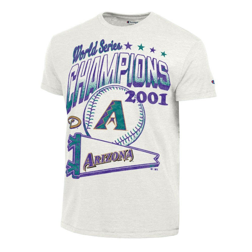 White Arizona Diamondbacks Champion Winning Tradition Cooperstown Tri-Blend T-Shirt