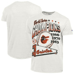 White Baltimore Orioles Champion Winning Tradition Cooperstown Tri-Blend T-Shirt